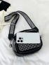 Mini Waist Bag Studded Decor PU Punk