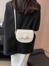 Mini Flap Saddle Bag Minimalist White