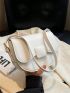 Mini Flap Saddle Bag Minimalist White