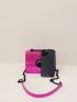 Mini Flap Square Bag Metallic Funky Turn Lock