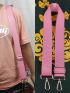 Minimalist Bag Strap Pink Adjustable