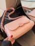 Mini Flap Square Bag Minimalist Pink