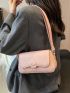 Mini Flap Square Bag Minimalist Pink