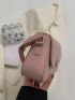 Mini Flap Square Bag Minimalist Pink