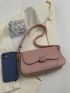 Mini Flap Square Bag Minimalist Pink