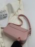 Mini Flap Square Bag Minimalist Pink