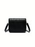 Mini Flap Square Bag Embossed Minimalist