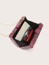 Mini Box Bag Sequin Decor Chain Strap