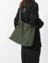 Large Hobo Bag Drawstring Design Waterproof