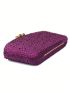 Rhinestone Decor Box Bag