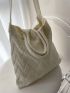 Small Crochet Bag Solid Double Handle