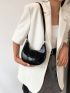 Mini Hobo Bag Artificial Patent Leather