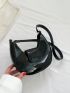 Mini Hobo Bag Artificial Patent Leather