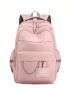 Medium Classic Backpack Cartoon Pattern Chain Decor