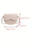 Mini Saddle Bag Flap White PU