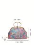 Butterfly Graphic Satchel Bag Medium Top Handle