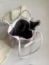 Medium Tote Bag Bow Decor Double Handle