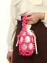 Beaded Satchel Bag With Inner Pouch