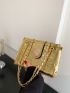 Crocodile Embossed Square Bag Small Funky