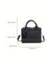 Minimalist Square Bag Mini Double Handle Black