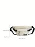 Letter Graphic Fanny Pack Large Capacity With Bag Charm