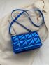 Mini Square Bag Quilted Metallic PU Funky