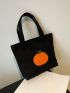 Fruit Graphic Square Bag Medium Double Handle