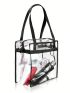 Clear Bag, Stadium Approved Clear Tote Bag With Zipper Waterproof Crossbody Messenger Shoulder Bag Adjustable Strap