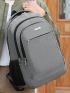 Zip Front Functional Backpack Gray