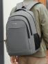 Zip Front Functional Backpack Gray