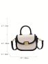 Mini Saddle Bag Contrast Binding PU