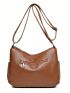 Medium Hobo Bag Quilted Adjustable Strap For Daily