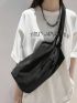 Mini Classic Backpack Black Zipper Front For Daily