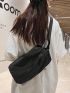 Mini Classic Backpack Black Zipper Front For Daily