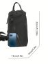 Mini Classic Backpack Black Zipper Front For Daily