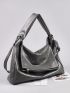 PU Hobo Bag Crocodile Embossed