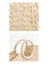 Mini Straw Bag No-closure Double Handle Vacation