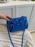 Mini Square Bag Quilted Metallic PU Funky