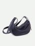 Genuine Leather 2023 New Spring Half-moon Soft Crossbody Women Bag