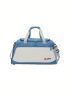 Two Tone Travel Bag Double Handle Large Capacity