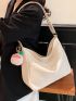 Minimalist Hobo Bag Medium With Bag Charm