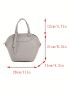 Minimalist Bucket Bag Medium Double Handle