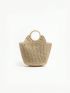 Minimalist Straw Bag Double Handle