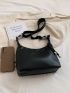 Small Hobo Bag Minimalist Black