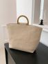 Large Straw Bag Double Handle