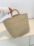 Large Straw Bag Double Handle