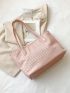 Fashion Simple Women Tote Bag, Square Shoulder Bag, Weekend Bag For Women