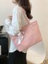 Fashion Simple Women Tote Bag, Square Shoulder Bag, Weekend Bag For Women