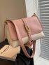 Small Crossbody Bag Two Tone Flap