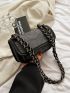 Mini Shoulder Bag Two Tone Chain Strap